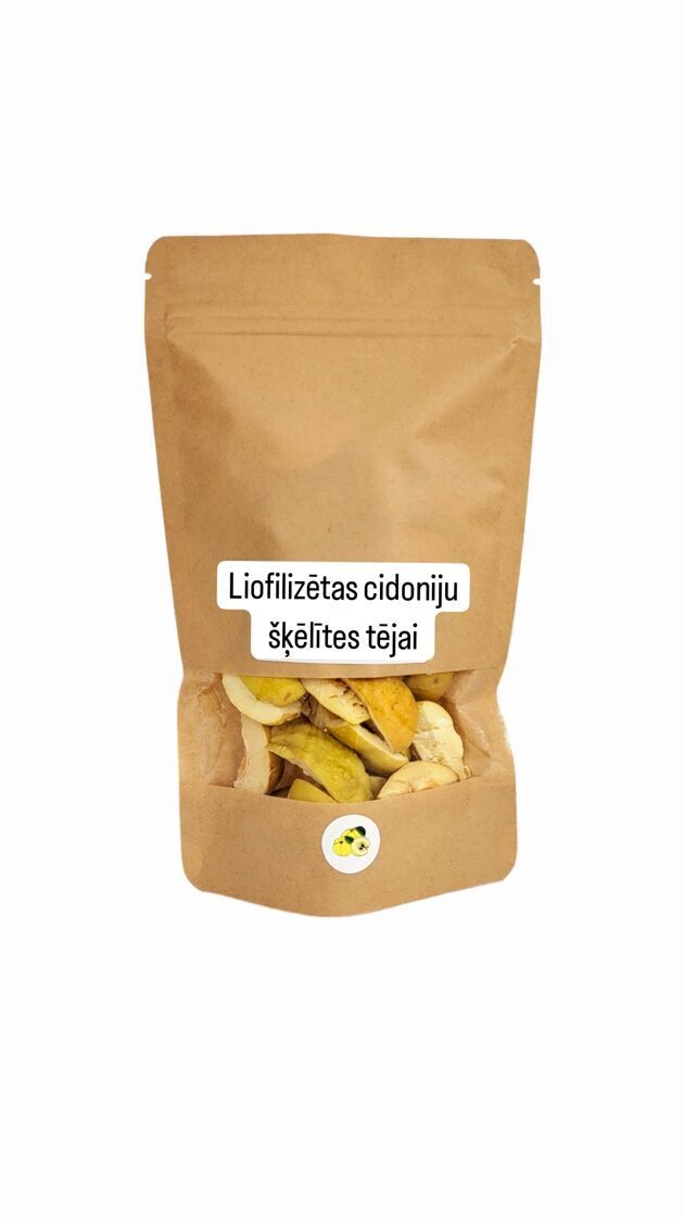 Liofilizētas cidoniju šķēlītes bez cukura 25gr